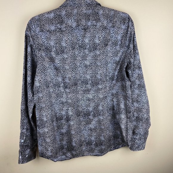 Chaps No Iron Animal Print Button Down Shirt M - Picture 8 of 9